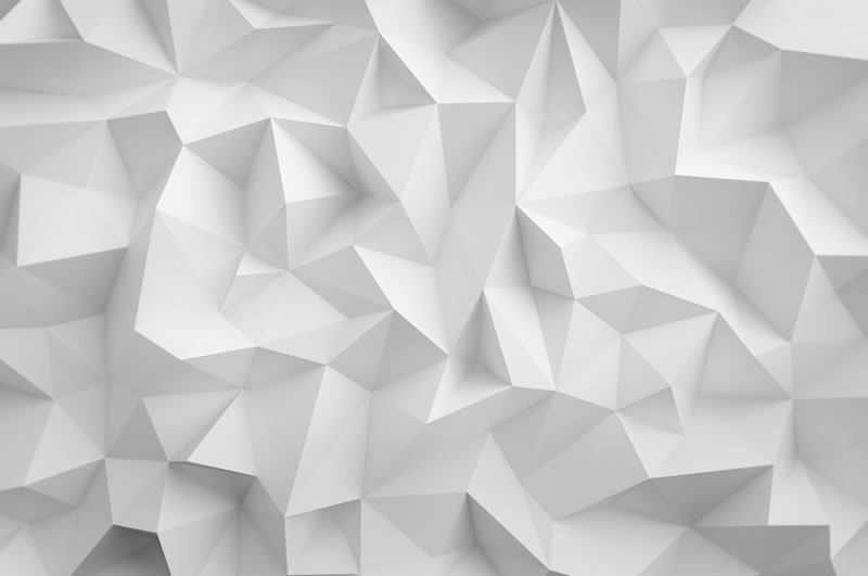 Geometric white and gray block with the word THINK